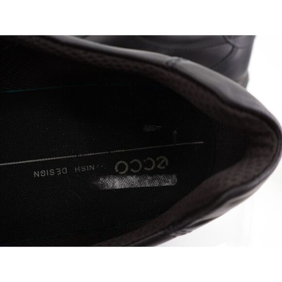 Ecco Soft Classic M Sneakers Mens Size 45 EU 11 - 11.5 US Black Leather Shoes - Picture 10 of 12